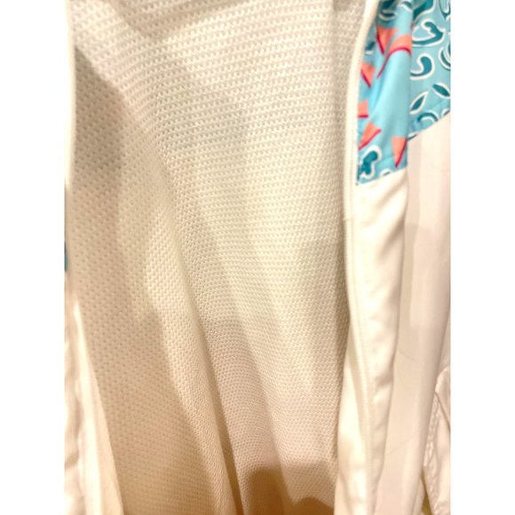 Vintage Nike Windbreaker Jacket Multicolor Long Sleeve Track Full Zip 90s Size M - Picture 10 of 11